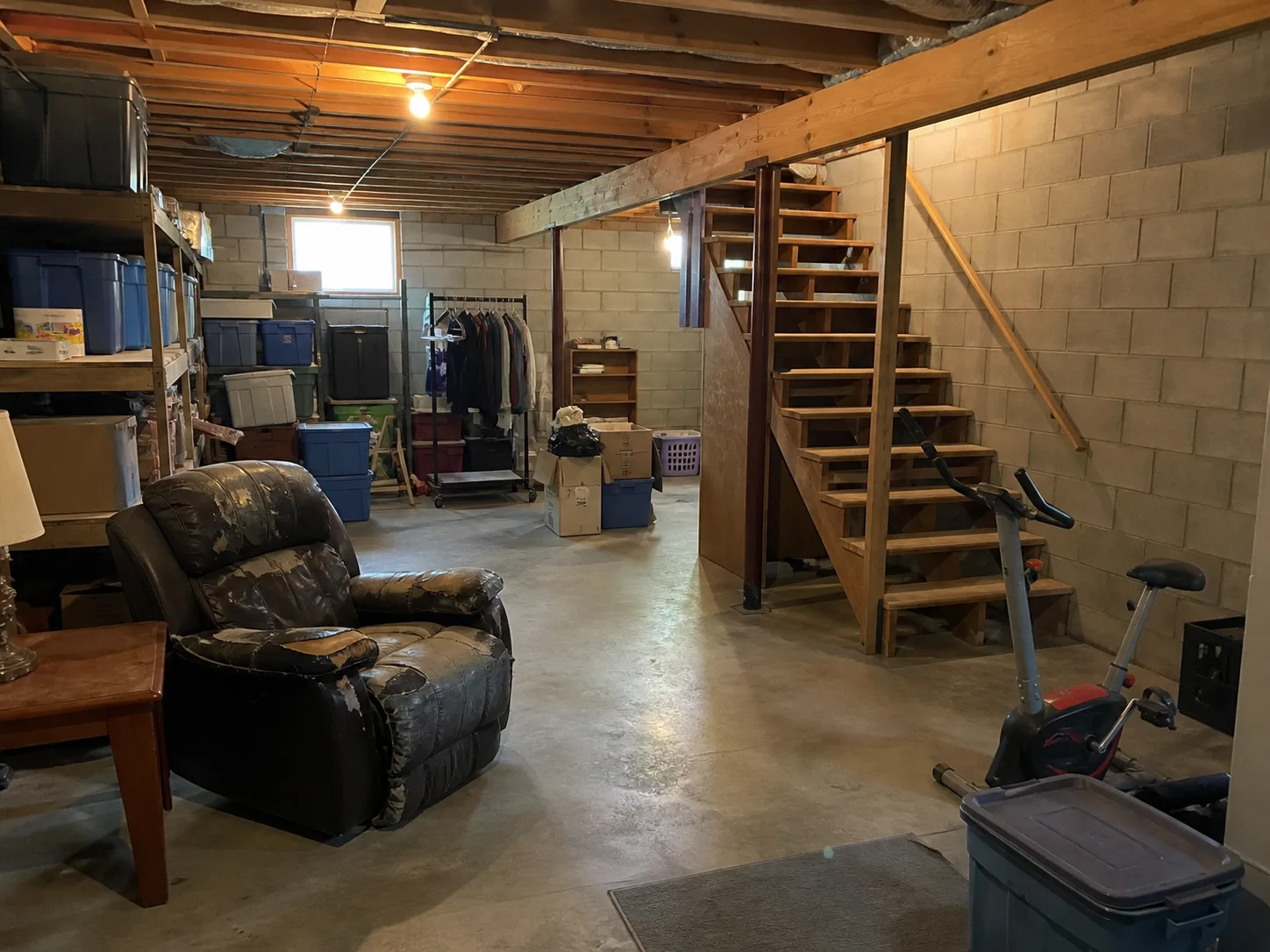 Before — Basement Cleanout